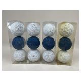 Painted Wicker Balls / 12 pc