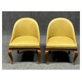 Pair of Curved Back Mid Century Modern Chairs