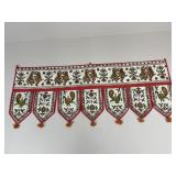 Hanging Tapestry w/ Mirror Accents