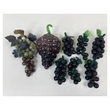 Glass Decorative Grapes / 8 pc