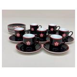 Texaco Espresso/Demitasse Cups & Saucers|19 pc