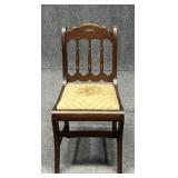 Antique Chair w / Needlepoint Seat