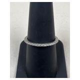 Sz 8 CZ Sterling Silver Ring