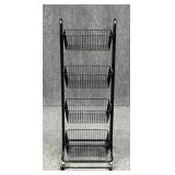 Rolling Metal Storage Basket Cart