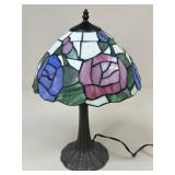 Lamp w/ Stained Glass Shade