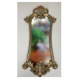 Mirror w/ Gold Tone Resin Frame