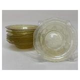 Pressed Glass Dessert Bowls|7 pc