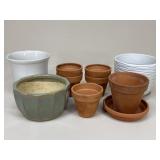 Ceramic & Terracotta Planters|9 pc