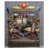Egyptian Wall Mirror w/ Cobra Candle Scones