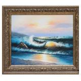 Seaside Painting on Canvas