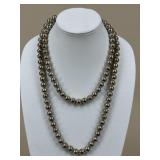 Sterling Silver Beaded Necklace