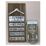Kirklandï¿½s Laundry Room Metal & Wood Signs