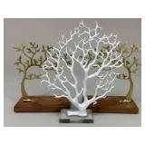 Metal & Resin Tree Sculptures|3 pc