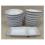 Gibson Home Pasta Bowls & Divided Server