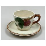 Franciscan 'Apple' Cups & Saucers / 9 sets