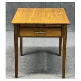 Wood Side Table w/ Drawer