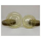 Pressed Glass Dinner & Salad Plates|16 pc