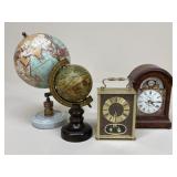 Linden/Roger Lascelles Clocks & Desk Globes|4 pc