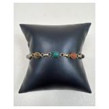 12k Gold Filled Bracelet w/ Stones