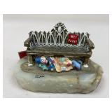 Ron Lee 'Wet Paint' Clown Figure