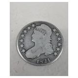 1821 Capped Bust Half Dollar
