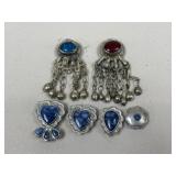 Button Covers w/ Stones / 6 pc