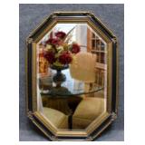 Beveled Mirror in Ornate Octagonal Frame