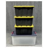 200 Qt Sterilite & HDX/Tough Box 27 Gallon Totes
