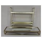 Gold-Tone Metal Shelves