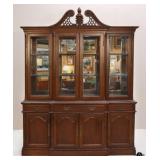 Beautiful 2pc Lighted China Cabinet
