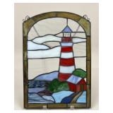 Stained Glass Lighthouse Pane