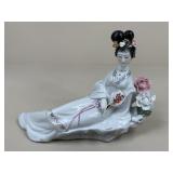 Porcelain Geisha Statue