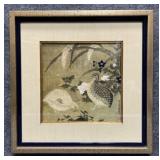 'Quail and Autumn Flowers' Print by Tosa Mitsuoki