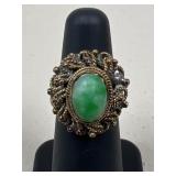 Sz 3.5 8k Gold Ring w/ Stone