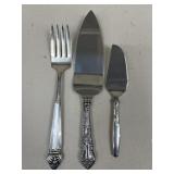 Serving Utensils w/ Sterling Handle