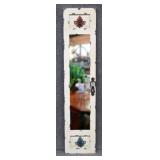 Distressed Wall Panel with Mirror