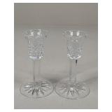 Pair Of Waterford Candle Sticks