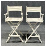 Gold Medal Bar Height Director's Chairs / 2 pc