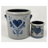 Rowe Pottery Works Crocks / 2 pc