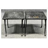 Pair of Outdoor Side Tables