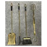 Fireplace Tools w / Marble Handles