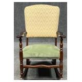 Carved Wood Rocking Chair