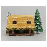 Ceramic Log Cabin