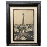 Eiffel Tower Metallic Print on Fabric