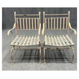 Pair of Metal Patio Rockers