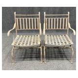 Metal Patio Chairs / 2 pc