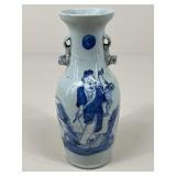 Hand Painted Stoneware Vase