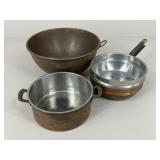 Copper Cookware / 4 pc
