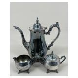 Oneida Silverplate Tea Set/3 pc