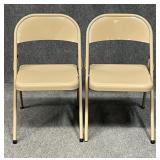 Pair of MECO Metal Folding Chairs